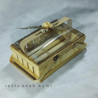 hampers premium pita goni rustic rustik 20x30cm unik kotak seserahan wadah hantaran packaging unik h