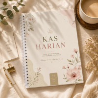 Kas Harian Aesthetic A5 Spiral | Buku Catatan Keuangan Planner Budgeting Minimalis