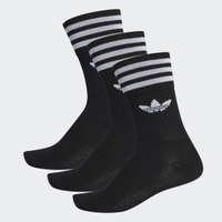 Adidas ORIGINALS 襪子 長襪 中筒襪 避震 三葉草 休閒 3入組 黑【運動世界】S21490