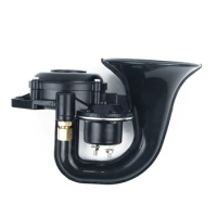 Auto Car Truck Horn For Scania For Volvo-Black 48W/24V 300db Snail Horn Loud Clear Sound Car Modification Universal Parts