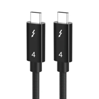 Thunderbolt 4 Cable Type-C Cable 40Gbps Cable USB C 8K 60Hz Certified 40Gbps Fast Speed PD100W For Pro Acer USB 4 C422