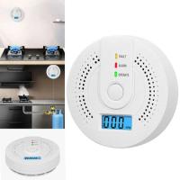 Digital Carbon Monoxide Detector with LED Indicator Battery Powered CO Gas Monitor Alarm Detector Portable CO Detector Home Use