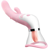 Clitoris Sucker Pumps Heating Tongue Liking Vibrator Clit Nipples Stimulation Oral Sex Toys For Women Masturbation Silicone Wand
