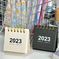 Creative cartoon 2023 mini desk calendar desktop knick-knacks desk calendar Simple and cute INS style literary calendar