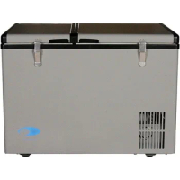 Whynter FM-62DZ 62 Quart Dual Zone Portable Refrigerator and Deep Freezer Chest, AC 110V/ DC 12V, Real Freezer for Car, Home, an
