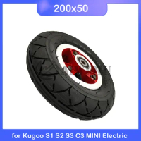 For KUGOO S1 S2 S3 Electric Scooter Parts and Accessories 8 Inch 200x50 Rear Wheel Electric Scooter Pneumatic Tyre Wheels