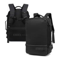 17.3吋 極簡先鋒 箱式開合 筆電行李後背包 簡約大空間旅行電腦包