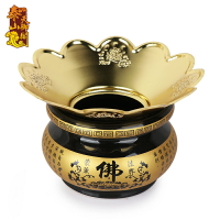 天御閣香爐圍香灰托圍罩合金招財進寶接香灰托盤佛堂居室佛具用品