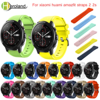Band For Amazfit Stratos 2S 2 3 Bip 5 Watchbands 22mm Silicone Watch band For Samsung Gear S3 Frontier/Classic Strap Bracelet