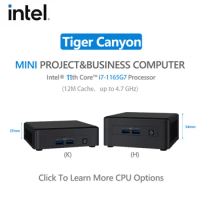 NUC11TNHi7 Intel NUC 11 Pro Tiger Canyon Home &amp; Business Mini PC Desktop Intel Core i7-1165G7 Processor 4 Cores,8 Threads