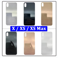 Big Hole NEW Back Glass Rear Cover For iPhone X / XS / XS Max Battery Door Housing Battery back cover Adhesive Repair Parts