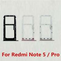 50pcs/lot SIM Card Tray Holder Micro SD Card Slot Holder Adapter for Xiaomi Redmi Note 5 / Note5 Pro