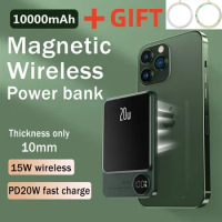 Magnetic Wireless Power Bank 10000mAh PD 20W Fast Charge Portable Charging Powerbank for iPhone 14 Pro Max Magsafe Power Banks