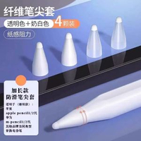 適用於蘋果ApplePencil纖維筆尖套防滑防掉1/2代適用華為m-pencil平行進口