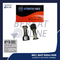 BMJ Baut Roda+Mur Suzuki St100 Extra/Futura/T-120ss 09119-12007 Long Short Long Short