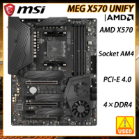 MSI MEG X570 UNIFY Motherboard Socket AM4 DDR4 Motherboard AM4 AMD X570 128GB PCI-E 4.0 SATA III USB3.2 ATX For RYZEN 5 PRO 3600