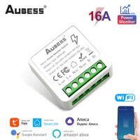 Wifi MINI Smart Switch With Energy Monitor 16A 2-way Control Switchs Smart Life App Control Support Alexa Google Home Yandex New