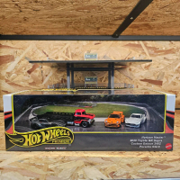 HOTWHEELS PREMIUM BOX SET RACE DAY TOYOTA GR SUPRA , PORSCHE 934.5 , CUSTOM DATSUN 240Z , HORIZON HA