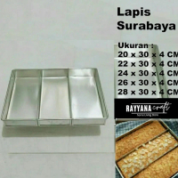 loyang Lapis Surabaya Sekat 3/Loyang kue Lapis murah/Loyang kue sekat