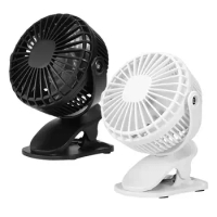 Small Clip On Fan Cooling Fan USB-Powered Mini Desktop Fan With Clamp Quiet Operation 3 Speeds Portable Table Fan For Cars