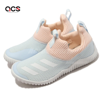 adidas 童鞋 RapidaZen 2 C 中童 藍 橘 襪套式 抽繩 跑步 運動鞋 FV2619