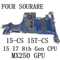 For HP Pavilion 15T-CS 15-CS Laptop Motherboard with I5-8265U/I7-8565U CPU and 2GB MX250 GPU DAG7BMB48C0 Mainboard