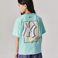 【MLB】童裝 短袖T恤 Monogram系列 紐約洋基隊(7ATSMT143-50MTL)
