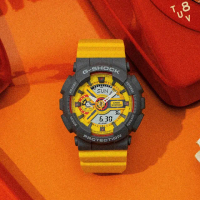【CASIO 卡西歐】G-SHOCK 復刻1994彩色運動雙顯手錶 畢業禮物(GMA-S110Y-9A)
