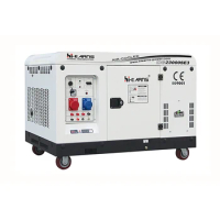 New model 20KVA 22KVA 16KW silent three phase 2V98 two cylinder dies el generator with four wheels
