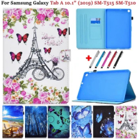 Tablet Case For Samsung Galaxy Tab A 10 1 2019 Case Magnetic Cover SM-T510 SM-T515 For Samsung Tab A10 1 Case Pen