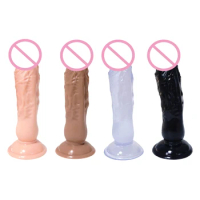 Realistic Suction Cup Dildo Simulation Penile Spot Prostate Stimulation Wearable Pants Dildo Female Masturbator Lesbian Flirt