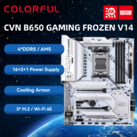 COLORFUL CVN B650 GAMING FROZEN V14 2.5G DDR5 Motherboard 192GB placa mãe For AMD Ryzen 7 7700X 7800x3d R7 7000 Series CPU