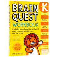 Brain Quest K Workbook English Textbook Practice Questions Kindergarten Children's Intellectual Development Card Book