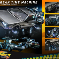 HOT TOYS HT MMS636 1/6 Back to the Future 2 Time Speed Car Time Car Martin Movable Model Movie Collection Car Toy Gift