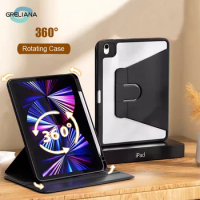 For Ipad Air 5 4 10th 10.9 Case ipad Pro 11 air 3 10.5 9.7 Cover 10.2 7th 8th 9th Generation 360° Rotation Shell Accessories