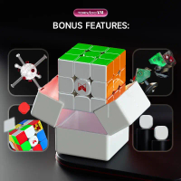 Qiyi X Man Tornado V4M พรีเดอร์ยูวี 3x3 มักเลฟ คิวบ์ เวอร์ชันแฟลกชิป / พรีเดอร์ยูวี 3x3x3 คิวบ์แข่งค