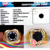 NATURAL BATU PERMATA BLACK DIAMOND BERLIAN HITAM INCLUDE MEMO CERTIFIED