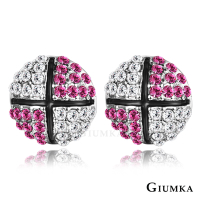 【GIUMKA】耳環．桃紅．採用施華洛世奇水晶元素(情人節禮物．送禮)