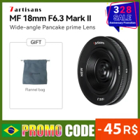 7artisans 7 artisans 18mm F6.3 Mark II APS-C Ultra-thin Manual Prime Lens for Sony E Fuji XF Nikon Z Mirrorless Camera Lens