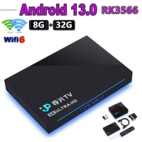 Android TV Box JPTV RK3566 8GB RAM 32GB ROM Android Box Support 2.4G/5.8G WiFi6 BT5.0 8K Video Set Top TV Box With Air Mouse