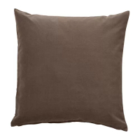 SANELA 靠枕套, 灰色/棕色, 50x50 公分