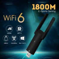FU-AX1800 Dual Band 1800Mbps WiFi 6 Adapter 2.4G/5G PC USB3.0 Network Card