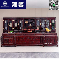 【千羽家居】紅木家具實木老板辦公桌酸枝木中式書房書桌大班臺電腦桌椅組合
