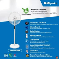 Kipas Angin Remote Berdiri Miyako KAS 1697 DRW (16 Inch) / Miyako Stand Fan 1697DRW