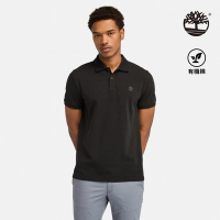 Timberland官方旗艦 男款黑色休閒短袖Polo衫|A2EPMX65