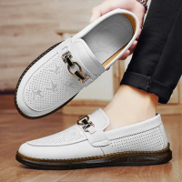Boat Shoes Man Loafers Breathable Classics Slip-On Shoes Fashion Daily Casual Leather Shoes