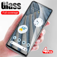 4pcs Tempered Glass For Google Pixel 7a 7 6a 6 8 Pro 5G Screen Protector Googe Gogle Pixel7 A Pixel7a Pixel6 Pixel6a Pixel8 8Pro
