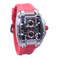Crocodile Crocodile CM-048G34J Red Rubber Strap