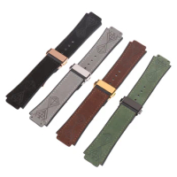 Watch accessories Italy Crazy Horse watch belt rubber belt for HUBLOT series men's and women's outdoor sports strap