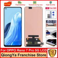 100% 6.55" Tested Original reno7 pro Display For OPPO Reno 7 Pro 5G PFDM00 PFJM10 CPH2293 LCD + Touch Screen Digitizer Assembly